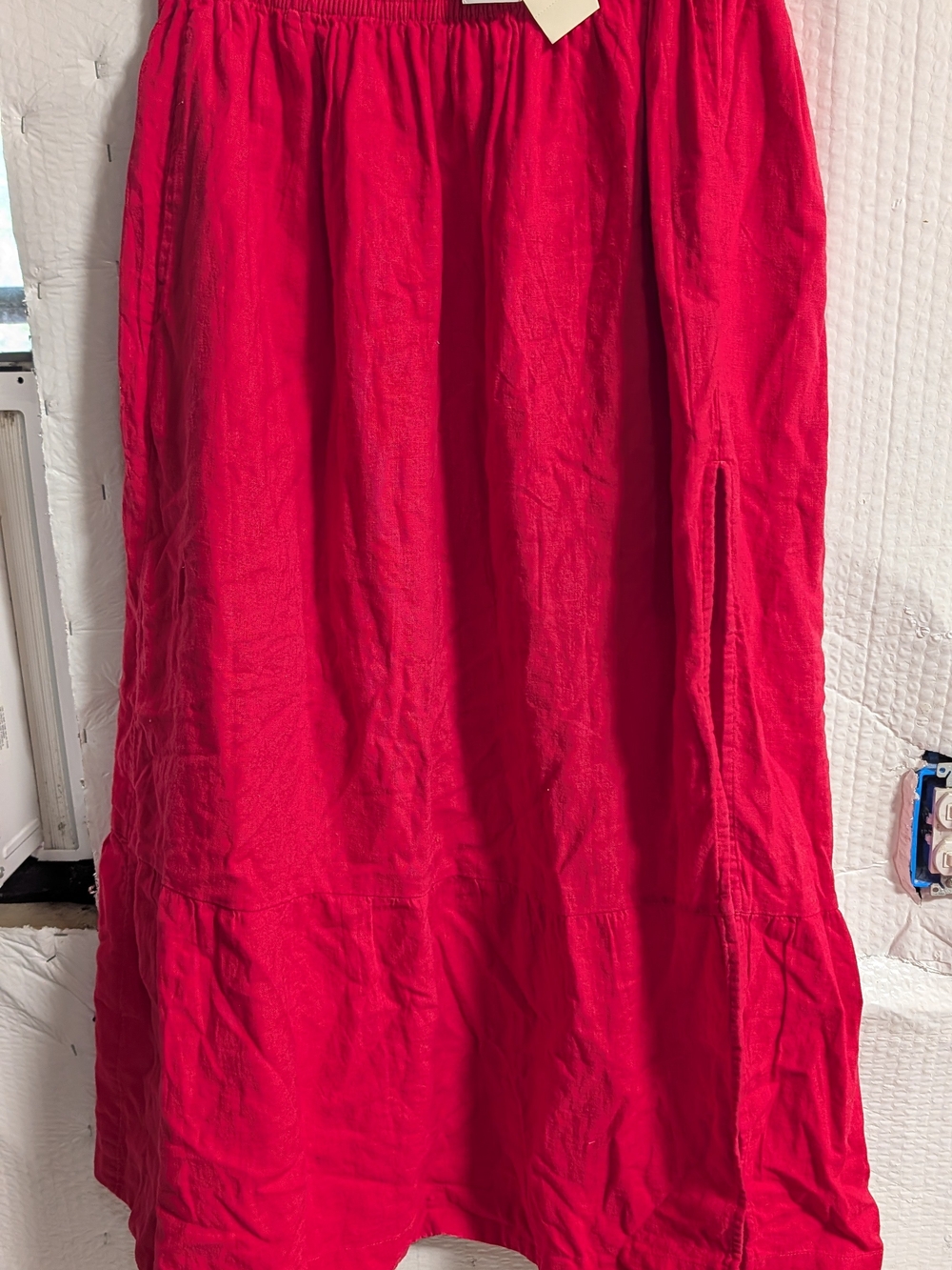 Abercrombie & Fitch Bright Red Flowing Maxi Skirt